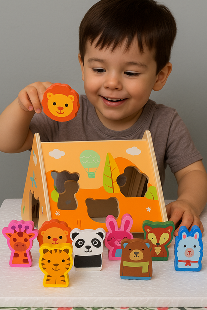 Clasificador De Formas Animales, Juego Montessori