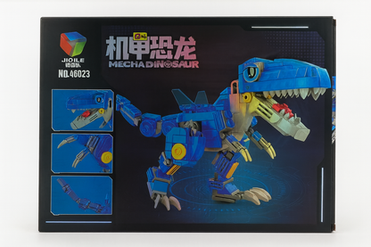 Juguete De Construcción Armable, Desarmable Dinosaurio Azul 388 Piezas