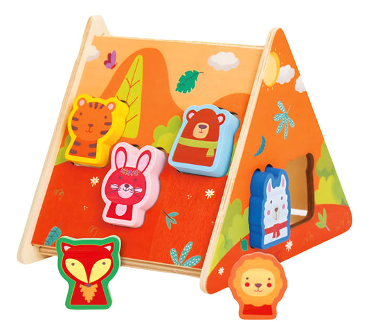 Clasificador De Formas Animales, Juego Montessori