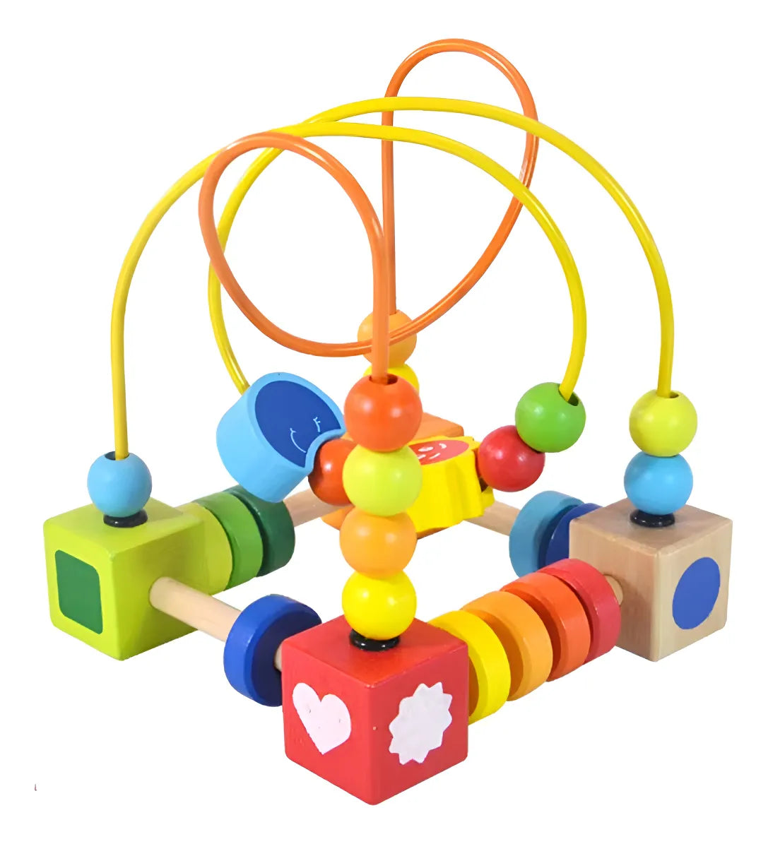 Laberinto De Madera Montessori Motricidad Fina - Marrón Claro