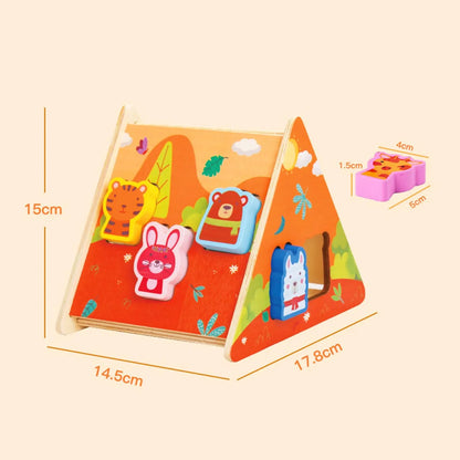 Clasificador De Formas Animales, Juego Montessori